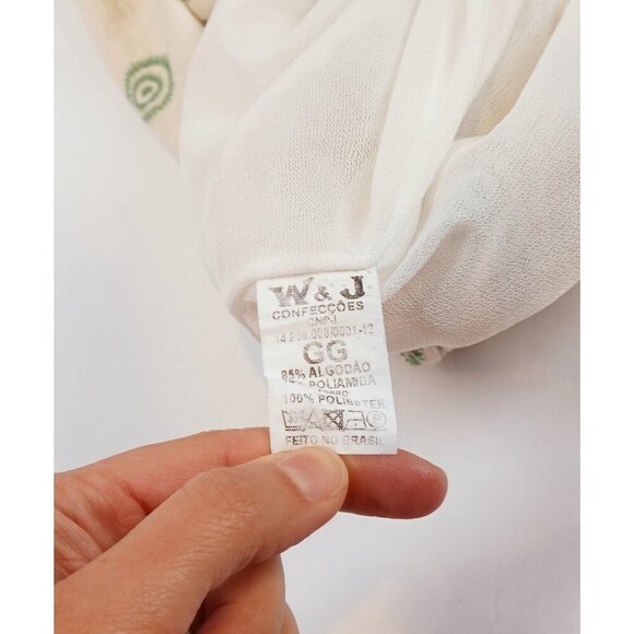 Tropical Floral Shell Sundress Seafoam Green Ivory - Medium - Picture 4 of 7